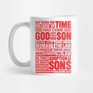 Galatians 4:4-5 Adoption As Sons Mug